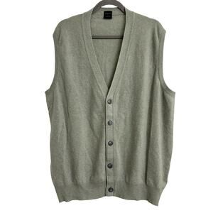 Kiton x Tincati Men's Cashmere Cardigan Button Sweater Preppy Academia Green XL